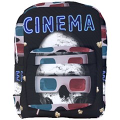 Cinema Skull Full Print Backpack by Valentinaart