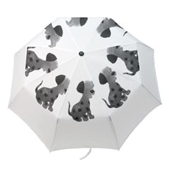 Dalmatian Inspired Silhouette Folding Umbrellas