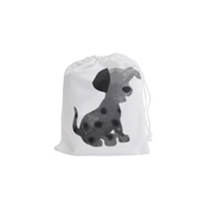 Dalmatian Inspired Silhouette Drawstring Pouches (small)  by InspiredShadows