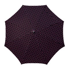 Twisted Mesh Pattern Purple Black Golf Umbrellas