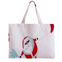 Christmas Santa Claus Snow Cool Sky Zipper Mini Tote Bag