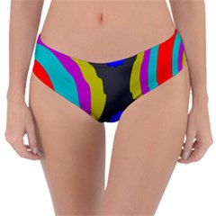 Pattern Rainbow Colorfull Wave Chevron Waves Reversible Classic Bikini Bottoms by Alisyart