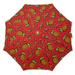 Fruit Pineapple Red Yellow Green Straight Umbrellas by Alisyart