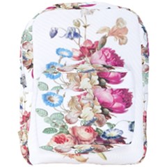 Fleur Vintage Floral Painting Full Print Backpack by Celenk