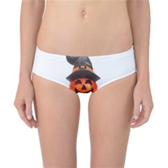 Funny Halloween Pumpkins Classic Bikini Bottoms by gothicandhalloweenstore