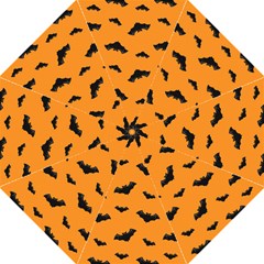 Halloween Bat Animals Night Orange Straight Umbrellas by Alisyart