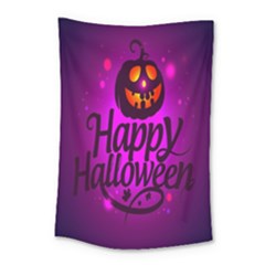 Happy Ghost Halloween Small Tapestry