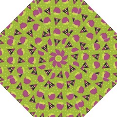 Hat Formula Purple Green Polka Dots Folding Umbrellas