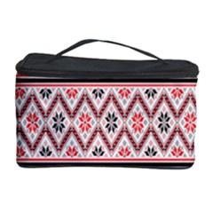 Red Flower Star Patterned Cosmetic Storage Case