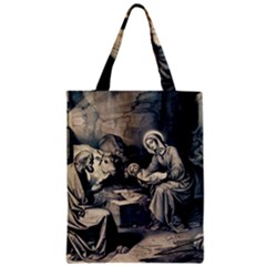 The Birth Of Christ Zipper Classic Tote Bag by Valentinaart