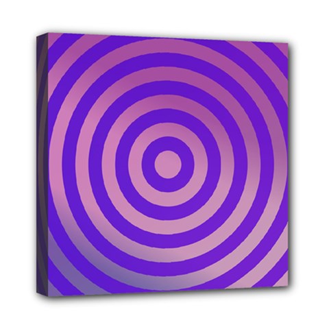 Circle Target Focus Concentric Mini Canvas 8  X 8  by Celenk