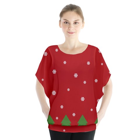Christmas Pattern Blouse by Valentinaart