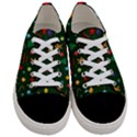 Christmas pattern Women s Low Top Canvas Sneakers View1