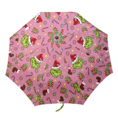 Grinch Pattern Folding Umbrellas
