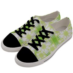 Intersecting Lines Pattern Men s Low Top Canvas Sneakers by dflcprints