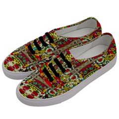 Chicken Monkeys Smile In The Floral Nature Looking Hot Men s Classic Low Top Sneakers by pepitasart