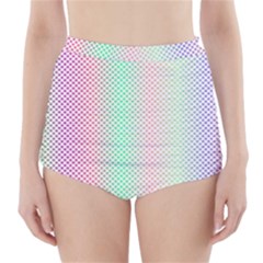 Pattern High-waisted Bikini Bottoms by gasi