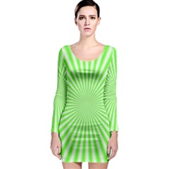 Pattern Long Sleeve Bodycon Dress by gasi