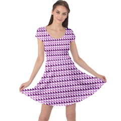 Pattern Cap Sleeve Dress by gasi