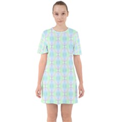 Pattern Sixties Short Sleeve Mini Dress