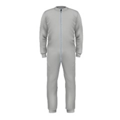 Grey And White Simulated Carbon Fiber Onepiece Jumpsuit (kids) by PodArtist