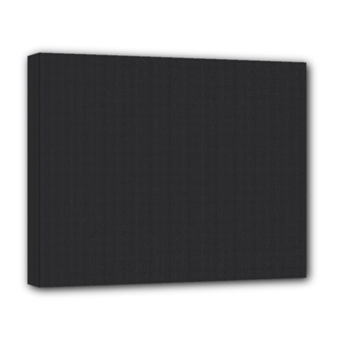 Simulated Black Carbon Fiber Steel Deluxe Canvas 20  X 16   by PodArtist