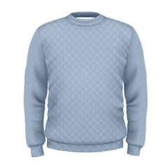 Powder Blue Stitched And Quilted Pattern Men s Sweatshirt by PodArtist