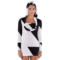 Pattern Long Sleeve Hooded T-shirt by gasi