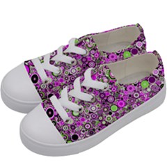 Pattern Kids  Low Top Canvas Sneakers by gasi