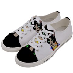 Meowy Christmas Women s Low Top Canvas Sneakers by Valentinaart