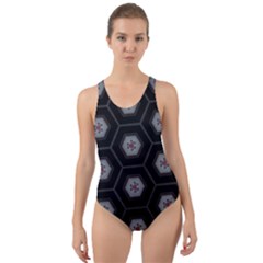 Mandala Calming Coloring Page Cut-out Back One Piece Swimsuit by Celenk