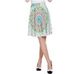 Flower Abstract Floral A-Line Skirt