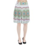 Flower Abstract Floral Pleated Skirt
