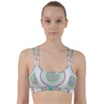 Flower Abstract Floral Line Them Up Sports Bra