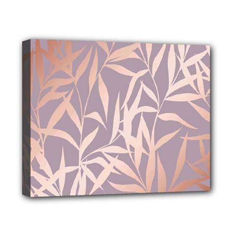 Rose Gold, Asian,leaf,pattern,bamboo Trees, Beauty, Pink,metallic,feminine,elegant,chic,modern,wedding Canvas 10  X 8 