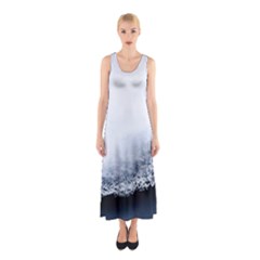 Ice, Snow And Moving Water Sleeveless Maxi Dress by Ucco