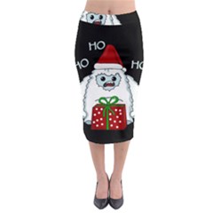 Yeti Xmas Midi Pencil Skirt by Valentinaart