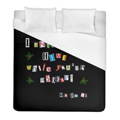 Santa s Note Duvet Cover (full/ Double Size) by Valentinaart