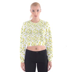 Chilli Pepers Pattern Motif Cropped Sweatshirt by dflcprints