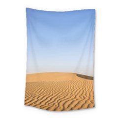 Desert Dunes With Blue Sky Small Tapestry by Ucco