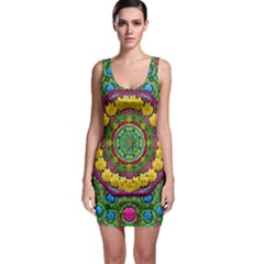 Bohemian Chic In Fantasy Style Bodycon Dress by pepitasart