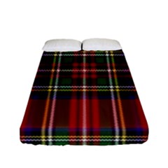 Red Tartan Plaid Fitted Sheet (full/ Double Size) by allthingseveryone