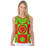 Redg Reen Christmas Background Women s Basketball Tank Top