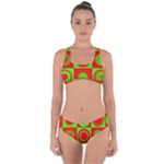 Redg Reen Christmas Background Criss Cross Bikini Set