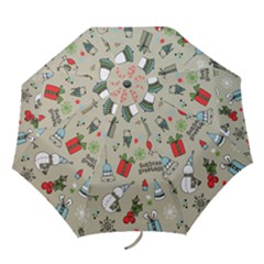 Beautiful Design Christmas Seamless Pattern Folding Umbrellas by Celenk