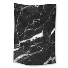 Black Texture Background Stone Large Tapestry by Celenk