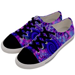 Fractal Fantasy Creative Futuristic Men s Low Top Canvas Sneakers by Celenk