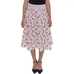 Candy Cane Perfect Length Midi Skirt by patternstudio