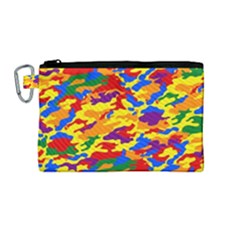 Homouflage Gay Stealth Camouflage Canvas Cosmetic Bag (medium) by PodArtist