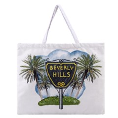 Beverly Hills Zipper Large Tote Bag by Bigfootshirtshop